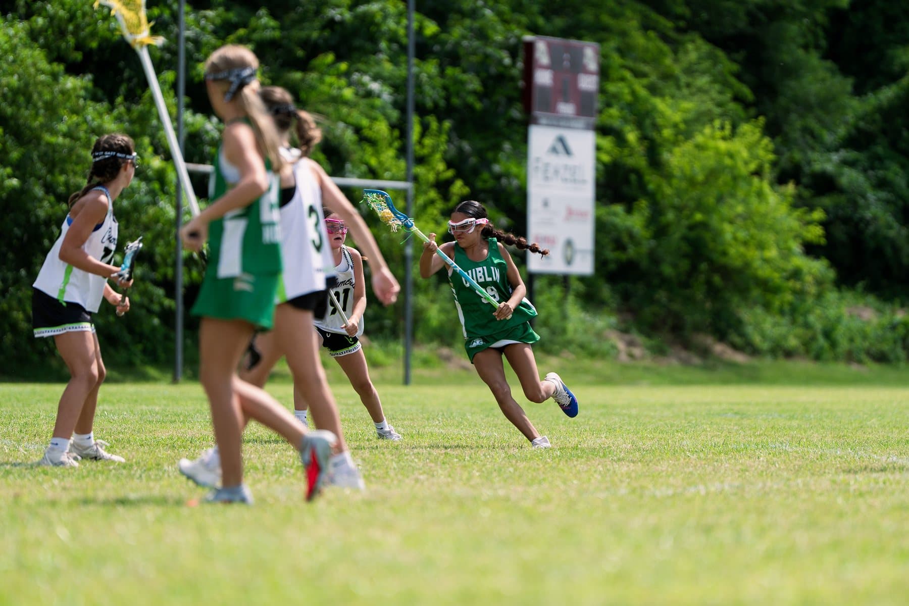 Dublin Lacrosse Club player during summer tournament play